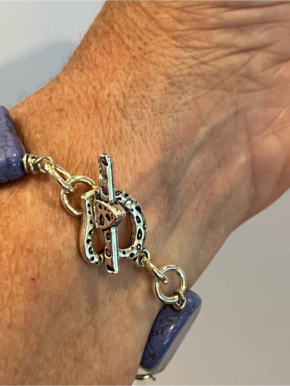Howlite Link Bracelet - Picture 4 of 4
